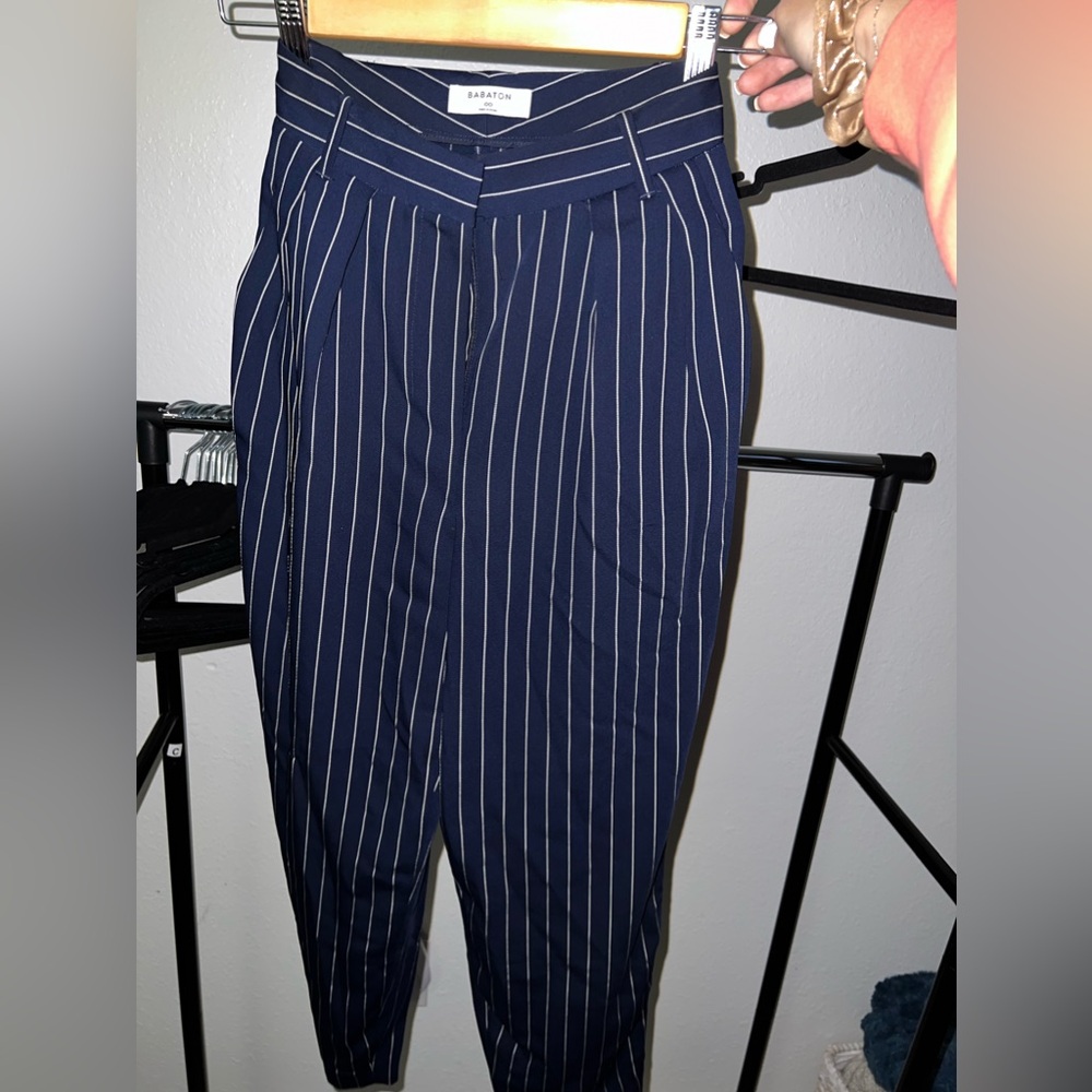 Babaton Size 00 pin striped pants.